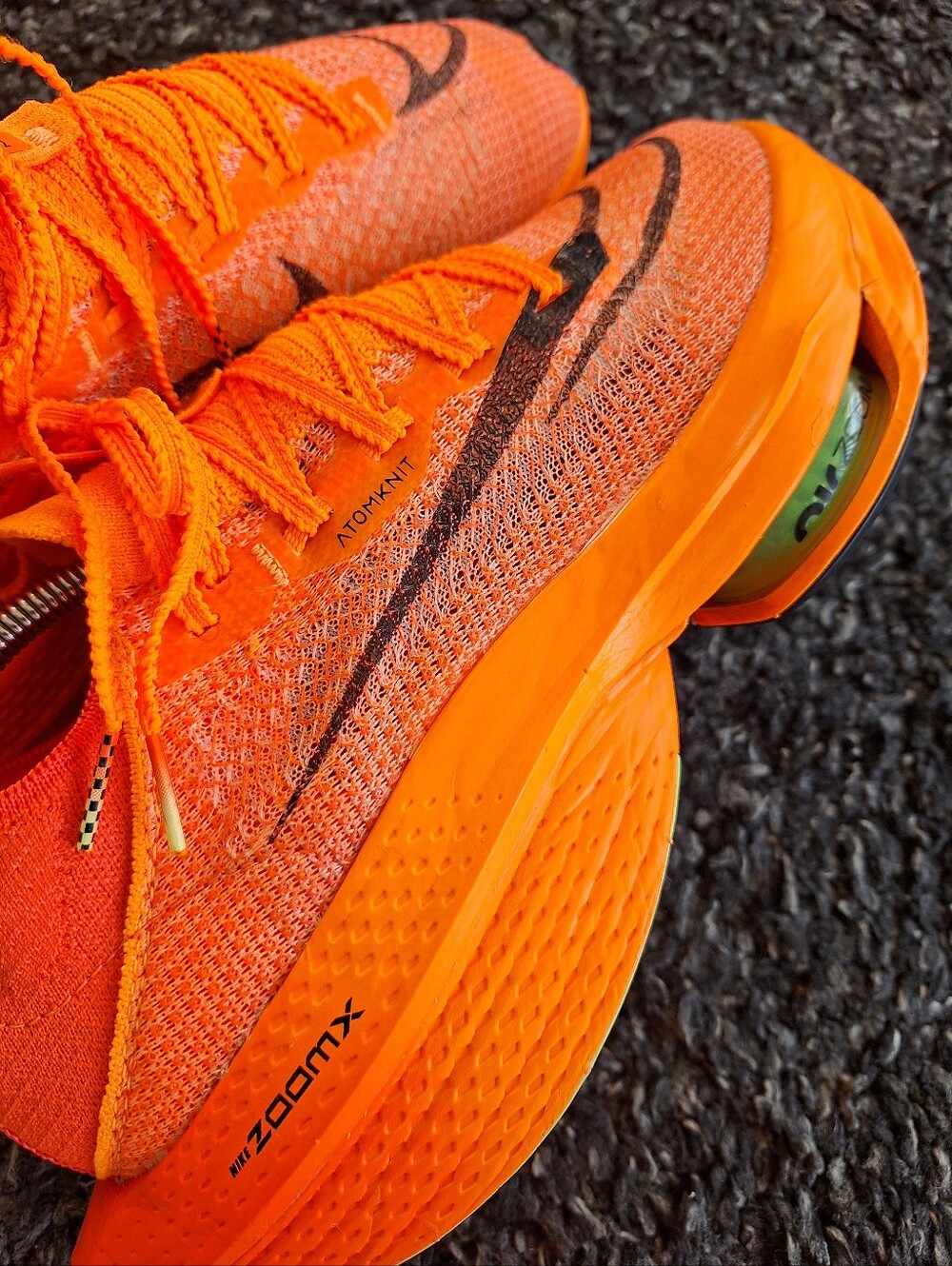 Nike Air Zoom Alphafly NEXT% 2 Women's Shoes Orange/Black AtomKnit US 9.5 - Picture 8 of 14
